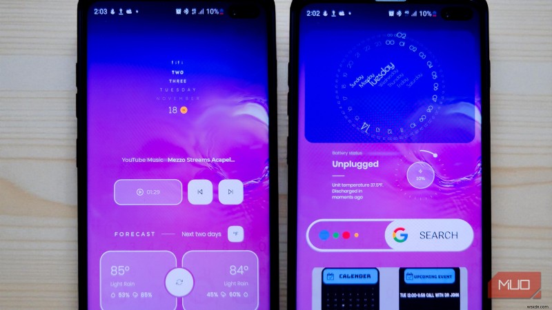 홈 화면에 개인화된 Android 대시보드 만들기 - 무료 앱 