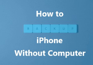 전체 가이드:컴퓨터나 iCloud 없이 iPhone을 안전하게 백업하세요 