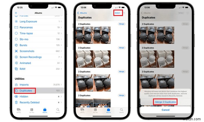 iOS 16-18에서 중복 사진을 쉽게 병합:단계별 가이드 