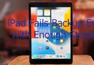iPad 백업 수정:충분한 저장 공간이 있어도 iCloud 백업 실패를 해결하는 방법 