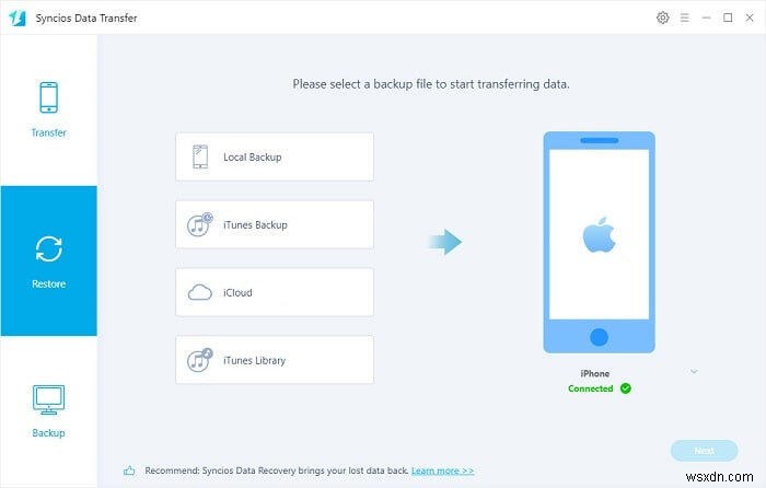iTunes 및 iCloud 백업을 iOS 18 장치에 안전하게 복원 
