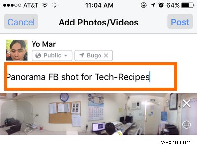 단계별 가이드:iPhone에서 Facebook으로 360도 사진 업로드하기 