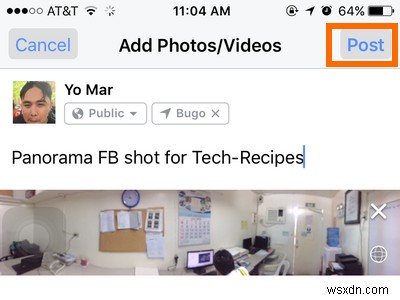 단계별 가이드:iPhone에서 Facebook으로 360도 사진 업로드하기 