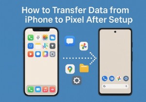 설정 후 모든 iPhone 데이터를 픽셀로 손쉽게 전송 