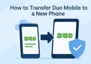 Duo Mobile을 새 휴대폰으로 안전하게 이동하세요. 빠르고 쉽고 안전합니다. 