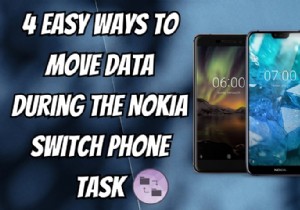 Nokia 휴대폰으로 전환 시 원활한 데이터 전송 