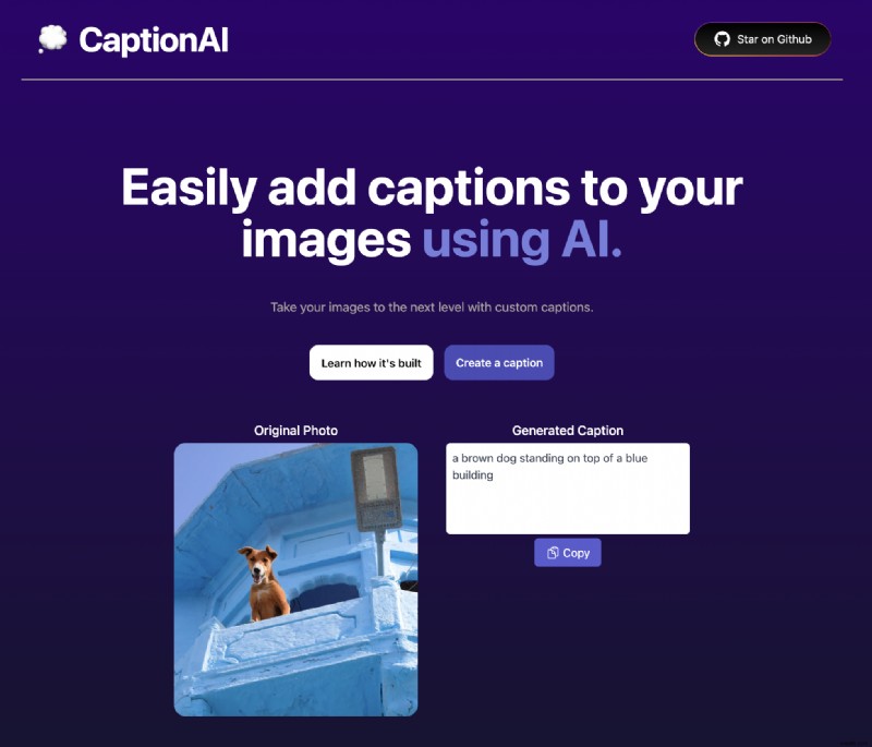 Next.js, Replicate 및 Redis를 사용하여 AI 기반 이미지 캡션 앱 만들기