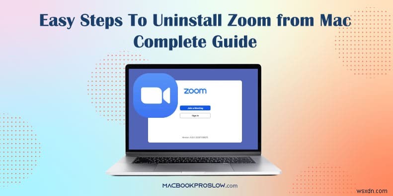 macOS에서 Zoom을 제거하는 방법:단계별 가이드 
