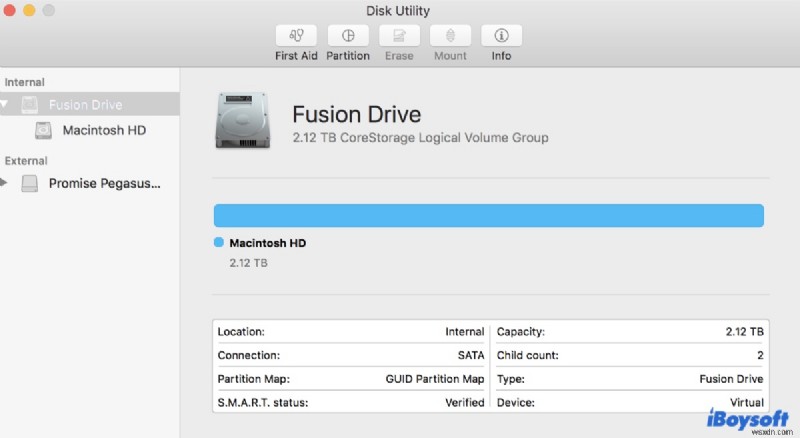Fusion Drive 문제 해결:Mac에서 누락되거나 작동하지 않는 드라이브 수정 