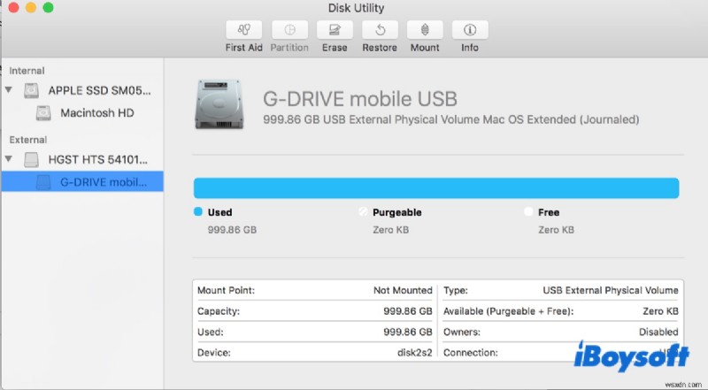 Mac에 G-Drive 외장 드라이브가 없나요? 데이터를 보호하기 위한 빠른 확인 