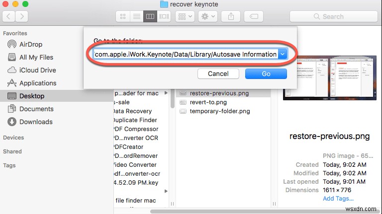 Mac에서 손실되거나 저장되지 않은 Keynote 파일 복구:단계별 가이드 