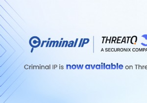 Criminal IP, Securonix ThreatQ와 파트너십 체결… 위협 인텔리전스 운영 강화