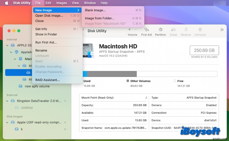 Intel, T2 및 Apple Silicon Mac에서 디스크 이미지 생성 – 단계별 가이드 