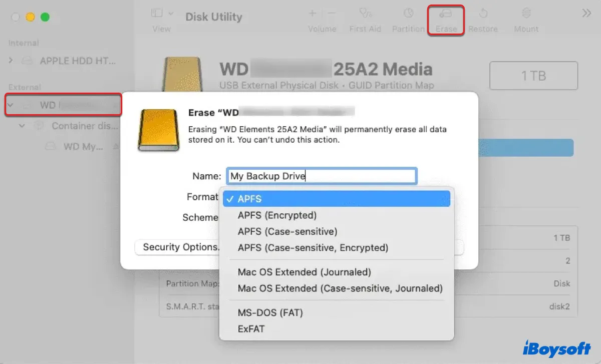 Mac의 Easystore:WD 외장 드라이브 설정 및 문제 해결 
