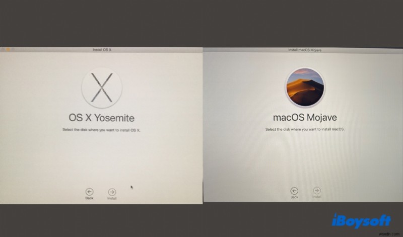 macOS/OS X 설치 또는 재설치 시  디스크 없음  오류 해결 