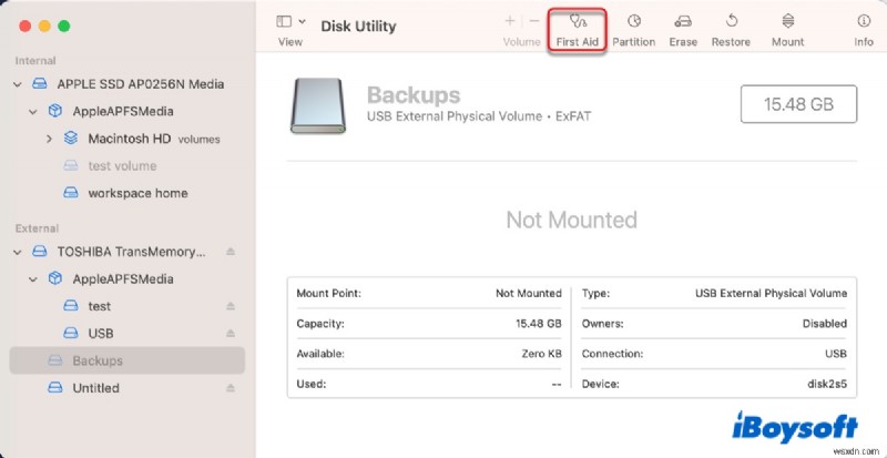 macOS에서 com.apple.DiskManagement.disenter 오류 49223 수정 – 외장 드라이브를 마운트하는 빠른 단계 