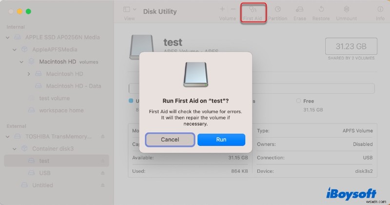 macOS Ventura 및 Sequoia에서 com.apple.DiskManagement.disenter 오류 49244 해결 