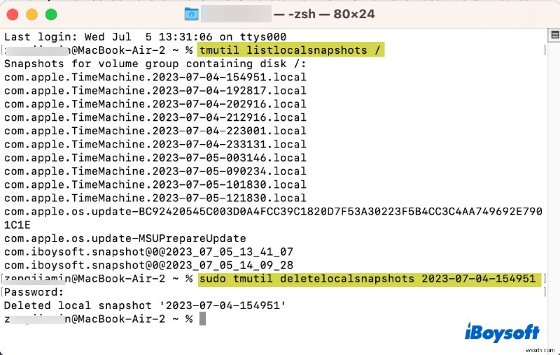 macOS Sonoma, Ventura 및 Sequoia에서  Time Machine이 백업을 완료할 수 없습니다  오류 해결 