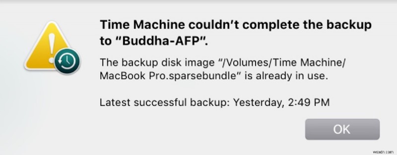macOS Sonoma, Ventura 및 Sequoia에서  Time Machine이 백업을 완료할 수 없습니다  오류 해결 