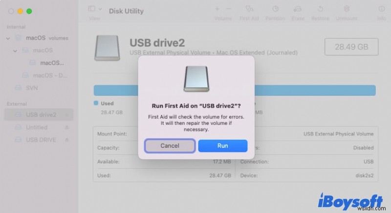 Mac USB 드라이브에서  새 폴더를 생성할 수 없음  문제를 해결하는 방법 