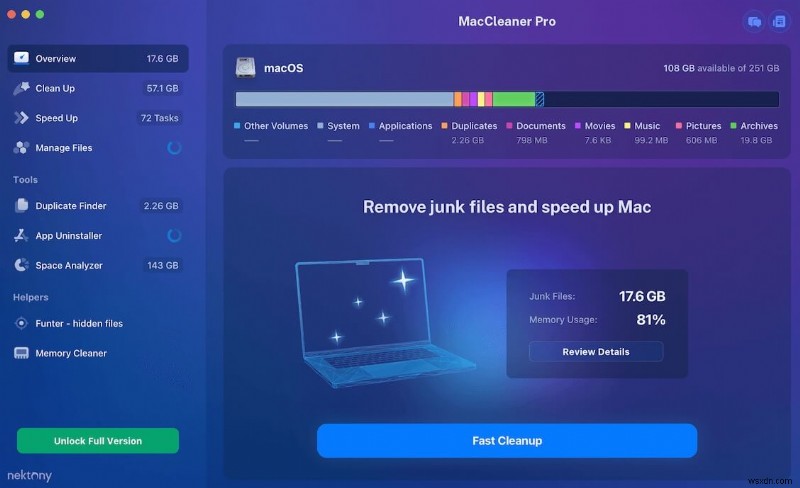 최고의 8가지 무료 Mac 클리너 – 최고의 CleanMyMac 대안 