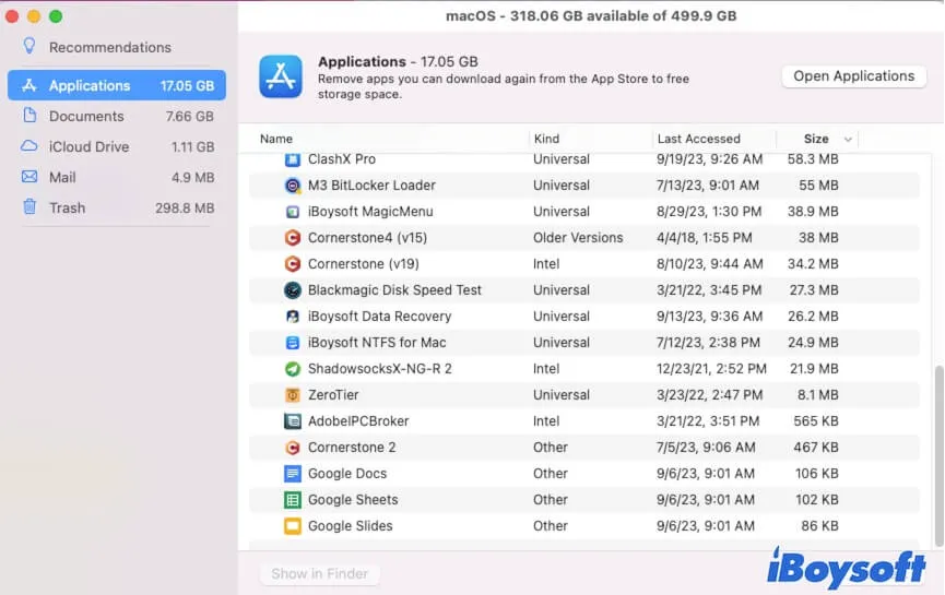 입증된 방법으로 macOS Sequoia 설치 공간 오류 수정 