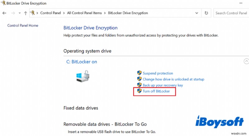 BitLocker 암호화 드라이브에서  매개변수가 올바르지 않음  오류 해결 