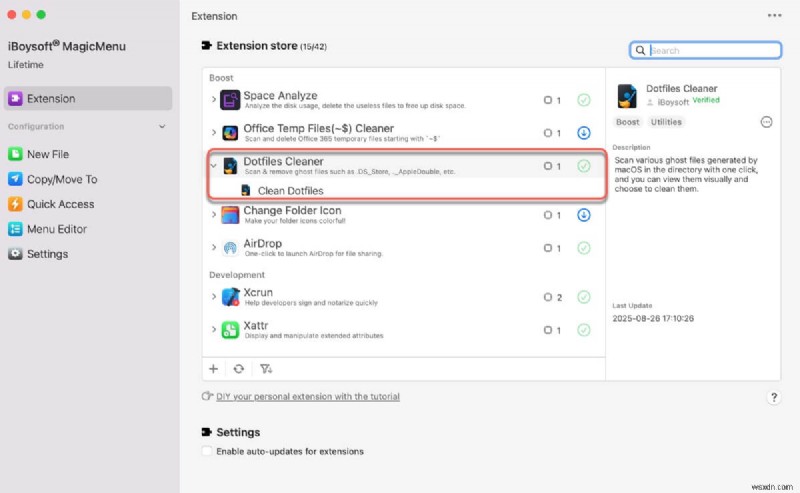 Dotfiles Cleaner를 사용하여 Mac에서 숨겨진 ._ 파일을 쉽게 제거 