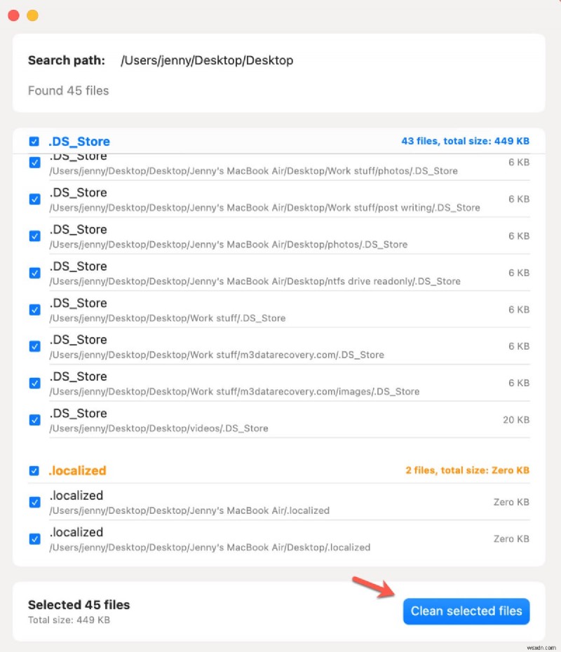 Dotfiles Cleaner를 사용하여 Mac에서 숨겨진 ._ 파일을 쉽게 제거 