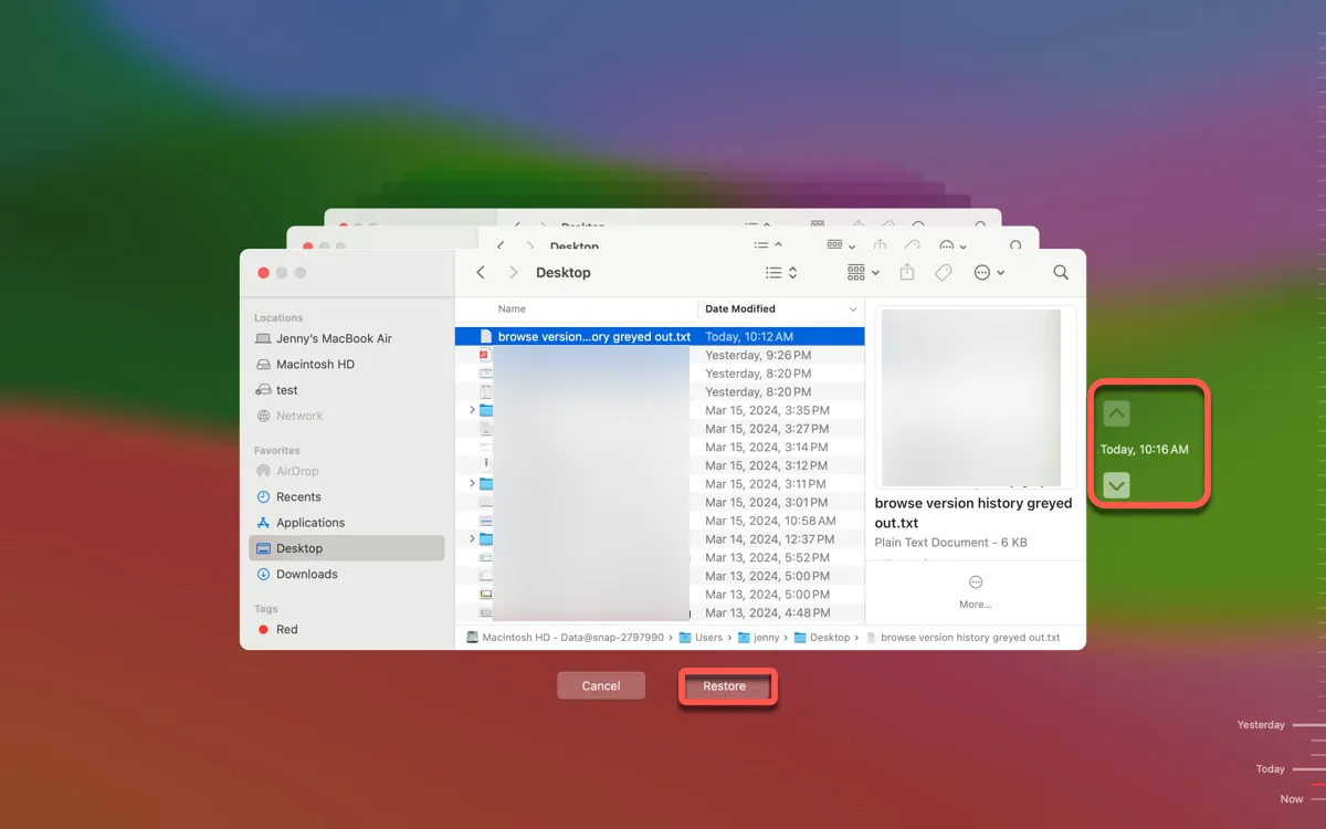 Word, Excel 및 PowerPoint에서  버전 기록 찾아보기 가 비활성화된 경우 파일을 복원하는 방법 