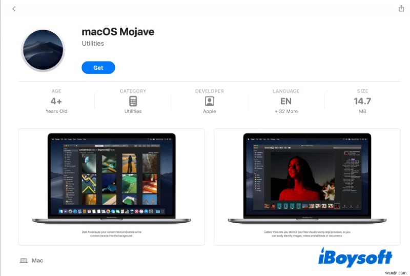 Windows PC용 macOS Mojave 10.14.6 ISO 다운로드 – 안전하고 쉬운 설치 프로그램 