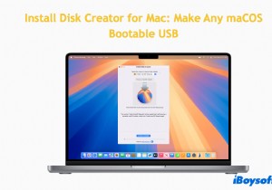 Mac용 디스크 생성기를 사용하여 macOS 부팅 가능 USB 드라이브를 빠르게 생성 – 단계별 튜토리얼 