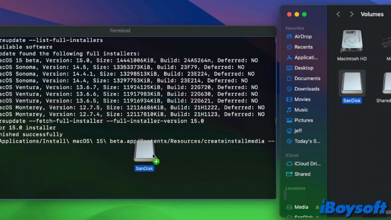 USB에서 macOS Sequoia 베타 설치에 대한 단계별 가이드 