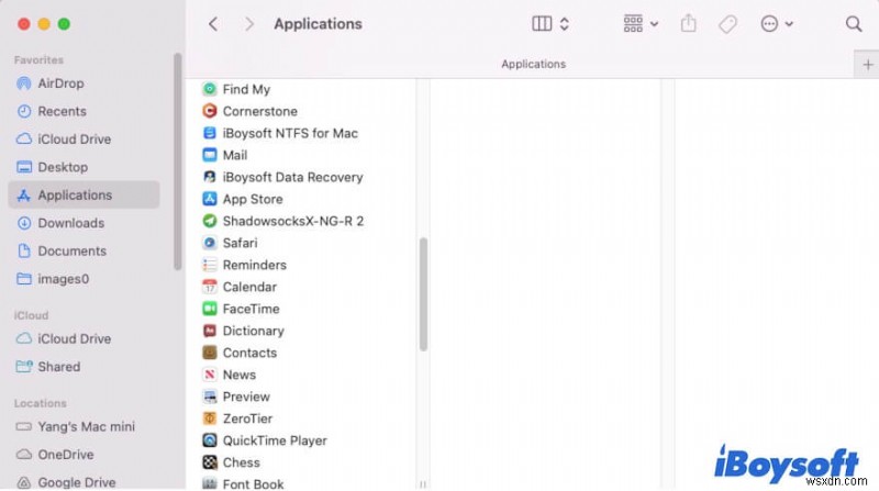 macOS Sonoma를 설치하기 위한  공간 부족  오류 해결 