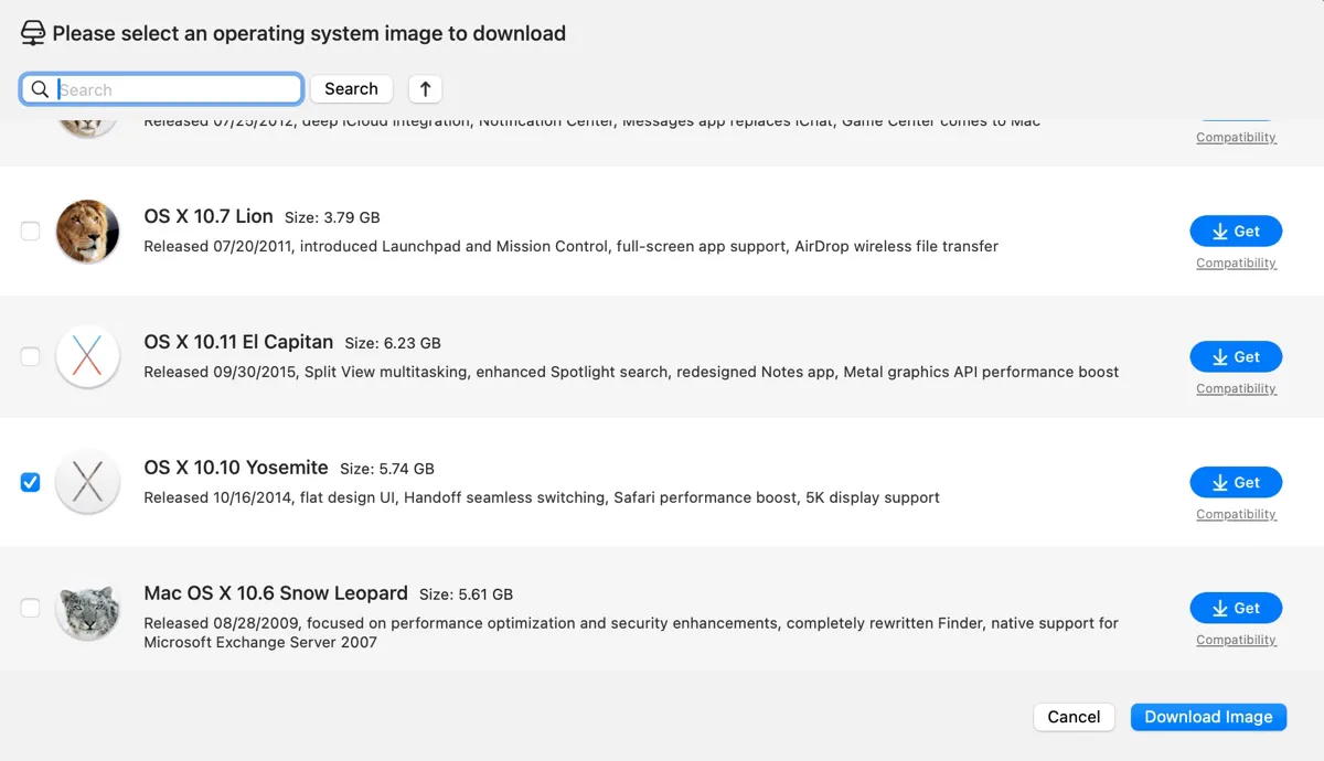 OS X Yosemite 10.10 다운로드 – Direct Link로 DMG 및 ISO 파일 보호 