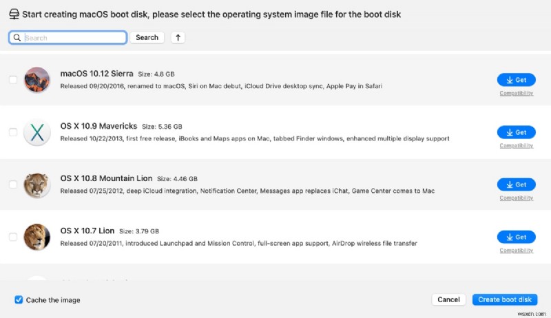 App Store 없이 레거시 macOS 버전 다운로드 - 직접 링크 