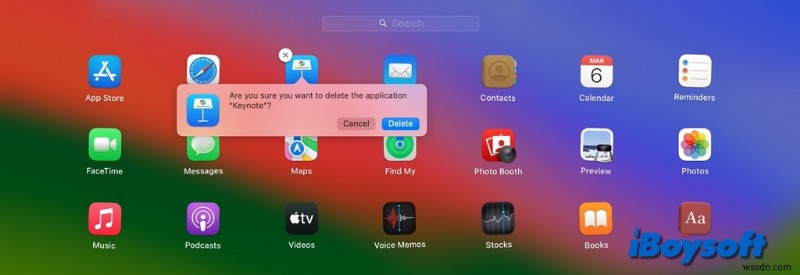 삭제 버튼이 없을 때 macOS Launchpad에서 앱 아이콘을 제거하는 방법 