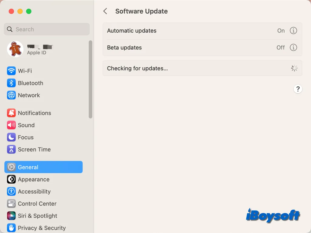 Boot Camp 설치 프로그램이 macOS Sonoma에 Windows 지원 소프트웨어를 설치하지 못함 