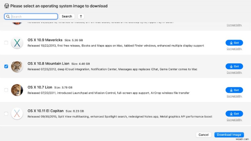무료 macOS 10.8 Mountain Lion 설치 프로그램 – DMG 및 ISO 다운로드 