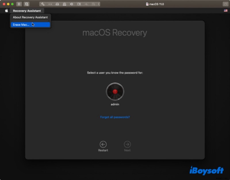 비밀번호나 Apple ID 없이도 MacBook Pro 또는 Air를 쉽게 공장 초기화할 수 있습니다. 