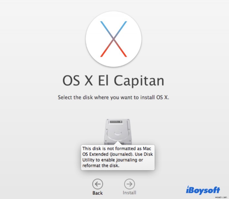 macOS 재설치 시  디스크가 Mac OS 확장(저널링)으로 포맷되지 않음  오류 해결 