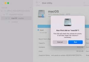디스크 버전에 업데이트가 필요한 경우 macOS 재설치 