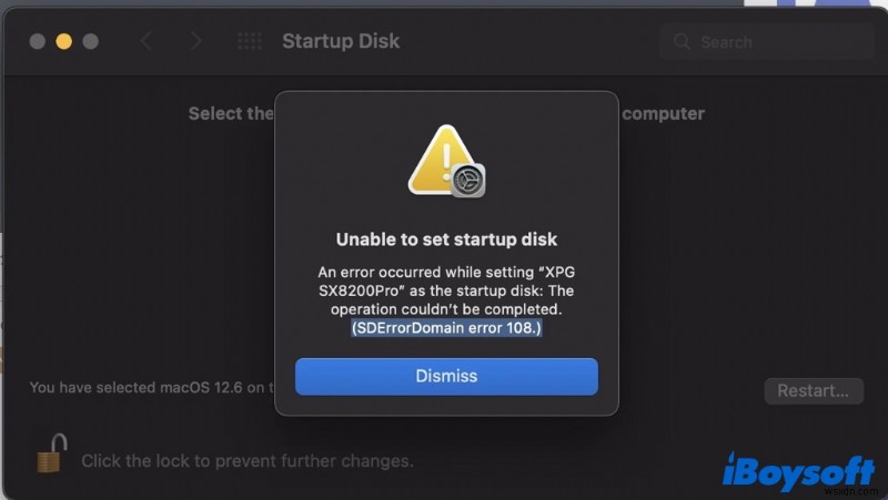 macOS 설치 중  시동 디스크를 설정할 수 없음  오류 수정 