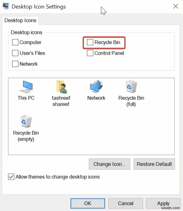 빠른 가이드:Windows 바탕 화면에서 휴지통 아이콘 숨기기 