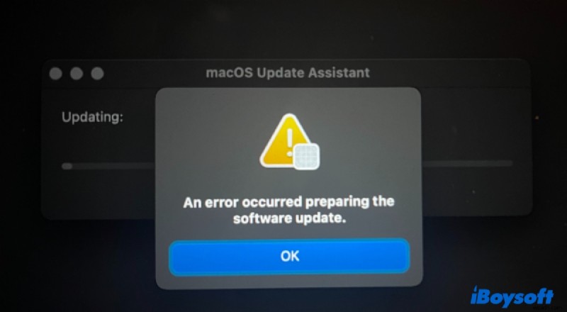 macOS Sequoia를 실행하는 M1 Mac에서  소프트웨어 업데이트를 개인화하지 못했습니다  오류 수정 