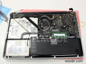전문 수리:2011 MacBook Pro 13  A1278용 로직 보드, 방열판 및 화면 교체 