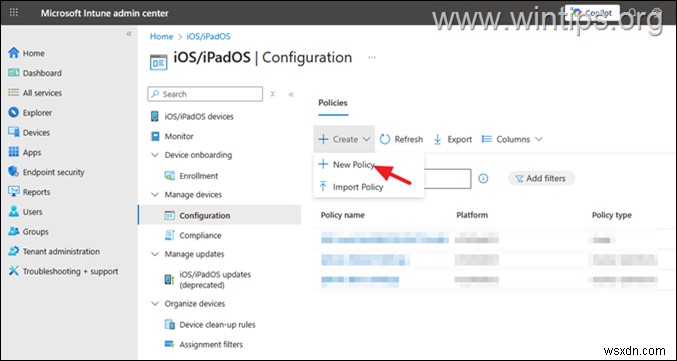 Microsoft Intune에서 iOS 장치용 DDM 업데이트 정책 설정에 대한 단계별 가이드 