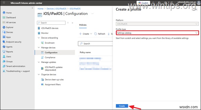 Microsoft Intune에서 iOS 장치용 DDM 업데이트 정책 설정에 대한 단계별 가이드 