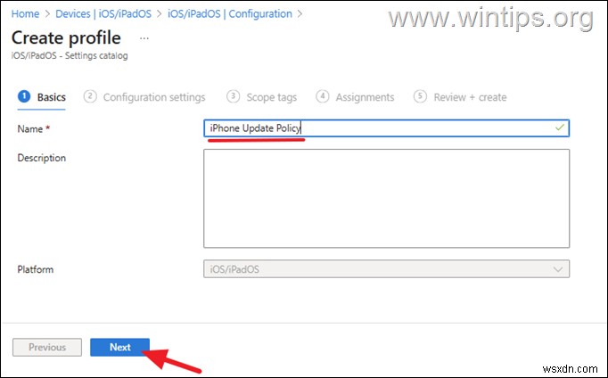 Microsoft Intune에서 iOS 장치용 DDM 업데이트 정책 설정에 대한 단계별 가이드 