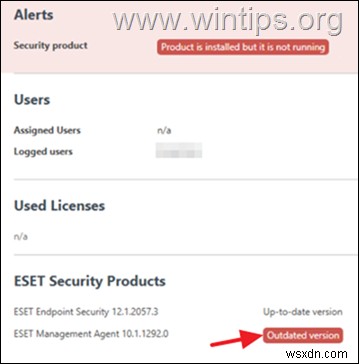 ESET Protect Console의  제품이 설치되었지만 실행되지 않습니다  오류 해결 – 빠른 수정 가이드 